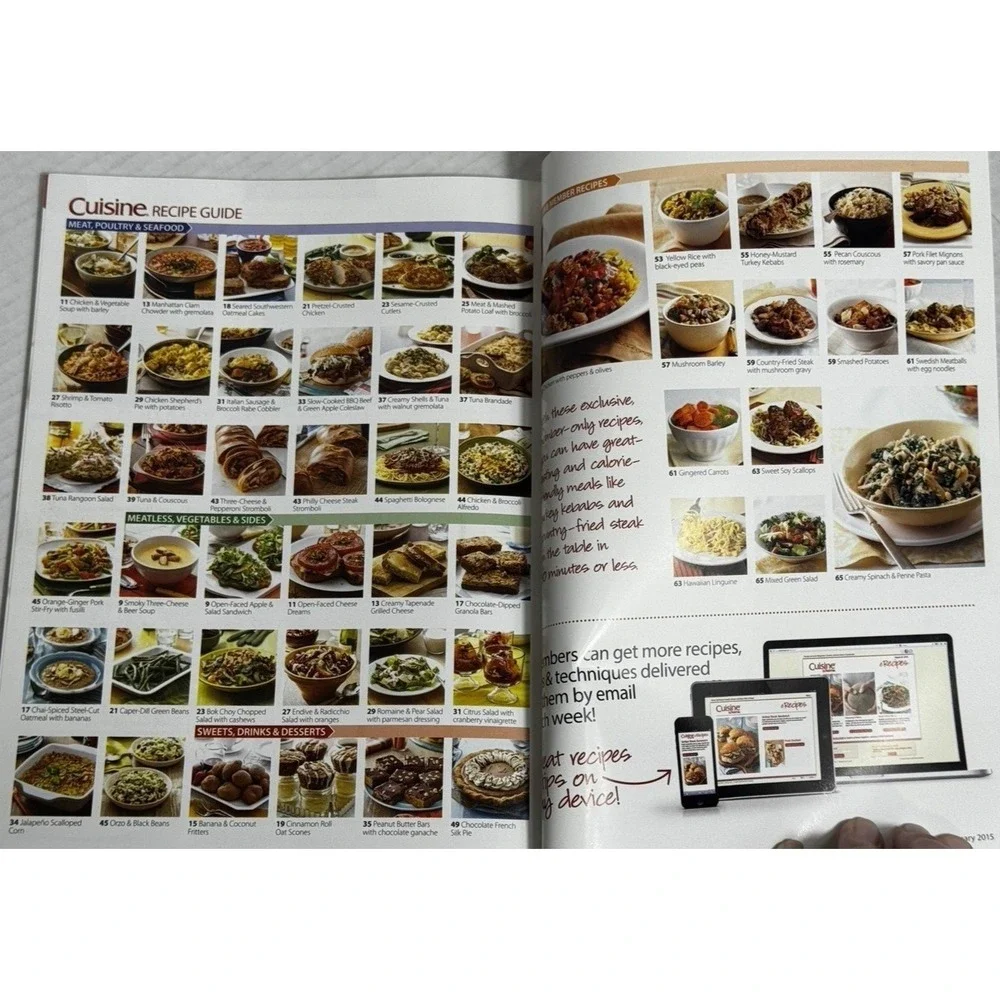 Cuisine at Home Magazine Lot 11 Exclusive Members Edition 2013-2018 Recipes